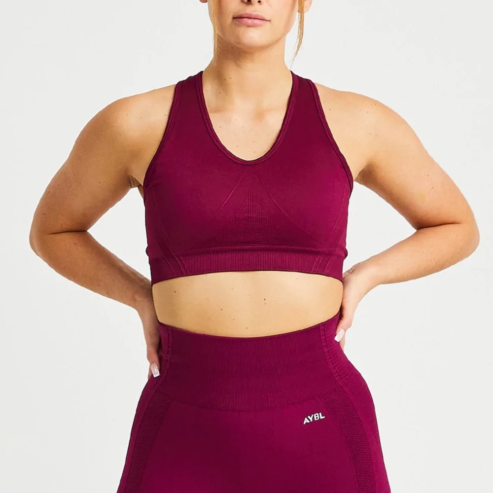 AYBL Balance v2 seamless bra in purple wine size Large